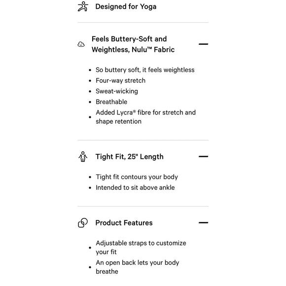 Lululemon Size 2 ? Women Align™ Cross-Back Bodysuit 25" Black 11-5k - Picture 9 of 11